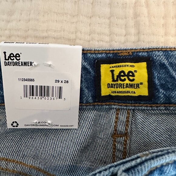 Lee x Daydreamer Size 29/28 High Rise Western Crop Bootcut Jeans - Picture 9 of 13